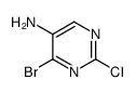 4-Bromo-2-chloro-5-pyrimidinamine Structure