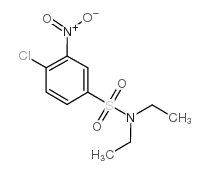 4-氯-N,N-二乙基-3-硝基苯磺酰胺结构式