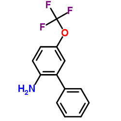 2-Amino-5-(trifluoromethoxy)biphenyl structure