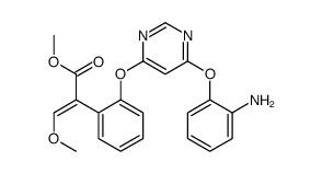 methyl (E)-2-[2-[6-(2-aminophenoxy)pyrimidin-4-yl]oxyphenyl]-3-methoxyprop-2-enoate结构式