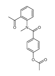 4-{[(2-acetylphenyl)(methyl)amino]carbonyl}phenyl acetate结构式