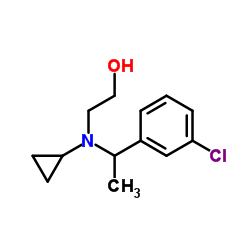 2-{[1-(3-Chlorophenyl)ethyl](cyclopropyl)amino}ethanol Structure