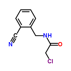 2-Chloro-N-(2-cyanobenzyl)acetamide结构式