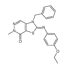 3-benzyl-2-((4-ethoxyphenyl)imino)-6-methyl-2,3-dihydrothiazolo[4,5-d]pyridazin-7(6H)-one Structure