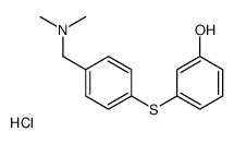 3-[4-[(dimethylamino)methyl]phenyl]sulfanylphenol,hydrochloride Structure