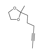 2-(ethylenedioxy)-6-octyne Structure