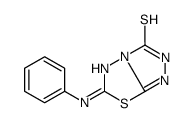 6-anilino-2H-[1,2,4]triazolo[3,4-b][1,3,4]thiadiazole-3-thione结构式