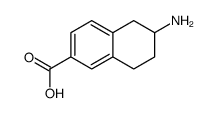 2-萘羧酸,6-氨基-5,6,7,8-四氢结构式