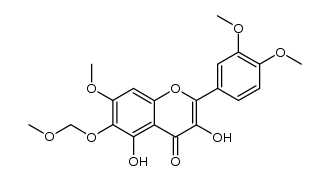 2-(3,4-dimethoxyphenyl)-3,5-dihydroxy-7-methoxy-6-(methoxymethoxy)-4H-chromen-4-one Structure