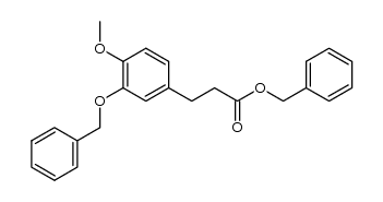 [3-(Benzyloxy)-4-methoxyphenyl]propionic acid benzyl ester Structure