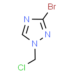 3-Bromo-1-(chloromethyl)-1H-1,2,4-triazole structure