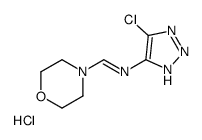 N-(5-chloro-2H-triazol-4-yl)-1-morpholin-4-ylmethanimine,hydrochloride Structure