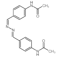 Acetamide,N,N'-[azinobis(methylidyne-4,1-phenylene)]bis- (9CI) Structure