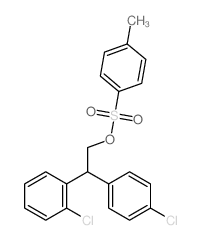 1-chloro-2-[1-(4-chlorophenyl)-2-(4-methylphenyl)sulfonyloxy-ethyl]benzene结构式