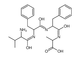 (2S)-2-[[(2S)-2-[[(2S)-2-[[(2S)-2-amino-3-methylbutanoyl]amino]-3-phenylpropanoyl]amino]-3-phenylpropanoyl]amino]propanoic acid Structure