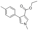 1-methyl-4-(4-methylphenyl)-1h-pyrrole-3-carboxylic acid ethyl ester结构式