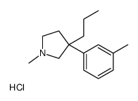 1-methyl-3-(3-methylphenyl)-3-propylpyrrolidine,hydrochloride结构式