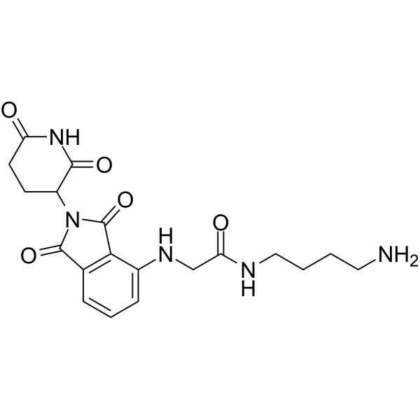 Thalidomide-NH-amido-C4-NH2结构式