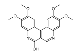 2,3,10,11-tetramethoxy-6-methyl-8H-quinolino[3,4-c]quinolin-7-one结构式