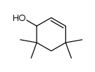 4,4,6,6-Tetramethyl-cyclohexen-(2)-ol-(1)结构式