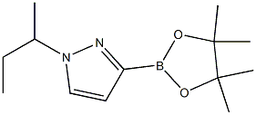 1-(sec-butyl)-3-(4,4,5,5-tetramethyl-1,3,2-dioxaborolan-2-yl)-1H-pyrazole Structure