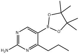 2-Amino-4-(n-propyl)pyrimidine-5-boronic acid pinacol ester picture