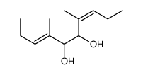 4,7-Dimethyl-3,7-decadiene-5,6-diol Structure