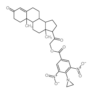 11-Deoxycorticosterone,4-(1-aziridinyl)-3,5-dinitrobenzoate (8CI) Structure