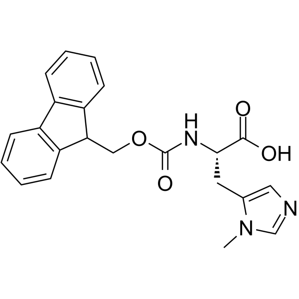 Fmoc-His(3-Me)-OH structure