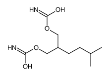 [2-(carbamoyloxymethyl)-5-methylhexyl] carbamate结构式