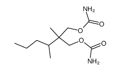 Dicarbamic acid 2-methyl-2-(1-methylbutyl)trimethylene ester Structure