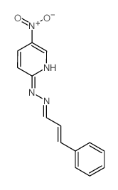 2-Propenal, 3-phenyl-,2-(5-nitro-2-pyridinyl)hydrazone结构式