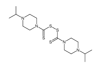 (4-propan-2-ylpiperazine-1-carbothioyl)sulfanyl 4-propan-2-ylpiperazine-1-carbodithioate Structure