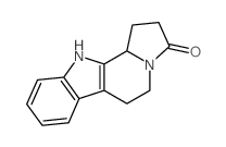 1,2,5,6,11,11b-Hexahydro-3H-indolizino[8,7-b]indol-3-one结构式