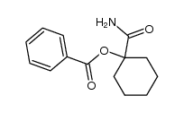 1-benzoyloxy-cyclohexanecarboxylic acid amide Structure