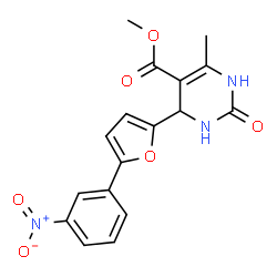 methyl 6-methyl-4-(5-(3-nitrophenyl)furan-2-yl)-2-oxo-1,2,3,4-tetrahydropyrimidine-5-carboxylate picture