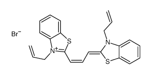 3-allyl-2-[3-[3-allylbenzothiazol-2(3H)-ylidene]prop-1-enyl]benzothiazolium bromide picture