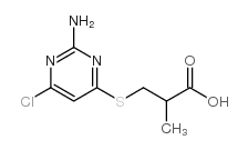 2-氨基-6-氯-嘧啶-4-2-硫代丙酸甲酯结构式