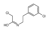 2-CHLORO-N-(3-CHLOROPHENETHYL)ACETAMIDE structure