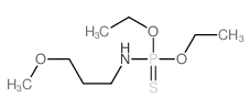 Phosphoramidothioic acid, (3-methoxypropyl)-, O,O-diethylester (9CI) Structure