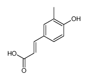 (E)-3-(3-methyl-4-hydroxyphenyl)acrylic acid结构式