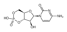 4-amino-1-(O3,O5-hydroxyphosphoryl-β-D-arabinofuranosyl)-1H-pyrimidin-2-one Structure