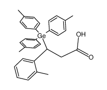 3-(2-tolyl)-3-(tri-4-tolylgermyl)propionic acid Structure