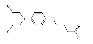 4-{4-[bis-(2-chloro-ethyl)-amino]-phenoxy}-butyric acid methyl ester Structure