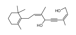 (+/-)-3,7-dimethyl-9-(2,6,6-trimethyl-cyclohex-1-enyl)-nona-2c,7ξ-dien-4-yne-1,6-diol Structure