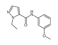 1H-Pyrazole-5-carboxamide,1-ethyl-N-(3-methoxyphenyl)-(9CI)结构式