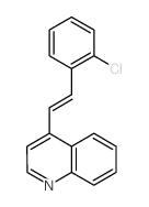 4-[2-(2-chlorophenyl)ethenyl]quinoline Structure