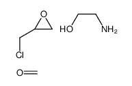 2-aminoethanol,2-(chloromethyl)oxirane,formaldehyde Structure