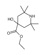 ethyl 4-hydroxy-2,2,6,6-tetramethylpiperidine-4-carboxylate结构式