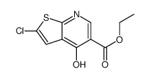 ethyl 2-chloro-4-oxo-7H-thieno[2,3-b]pyridine-5-carboxylate结构式